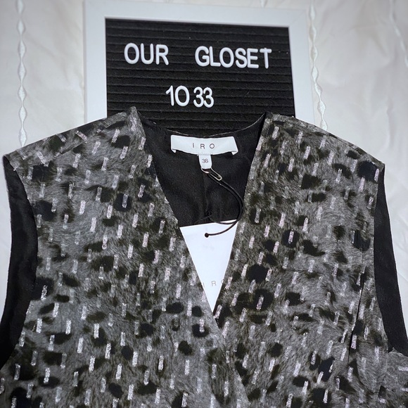 IRO Corie Metallic Fil Coupe Dress - Picture 7 of 9